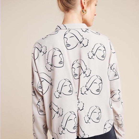 Anthropologie Odells Della Buttondown size Medium - Picture 4 of 8